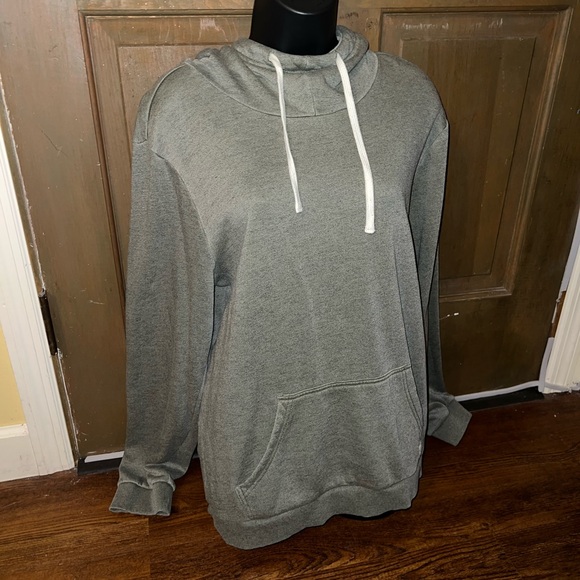 Marine Layer Green Hooded Cowl Neck Long Sleeve Pullover Size L - Picture 5 of 11